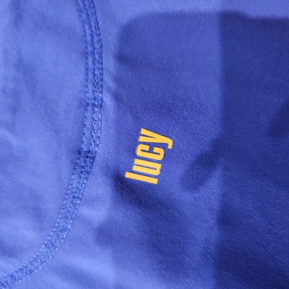 Lucy work out tank wicking sport top build in shelve bra xs - Picture 3 of 6